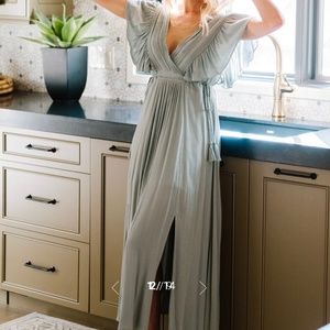 Baltic Born Jennifer Deep V Maxi Dress